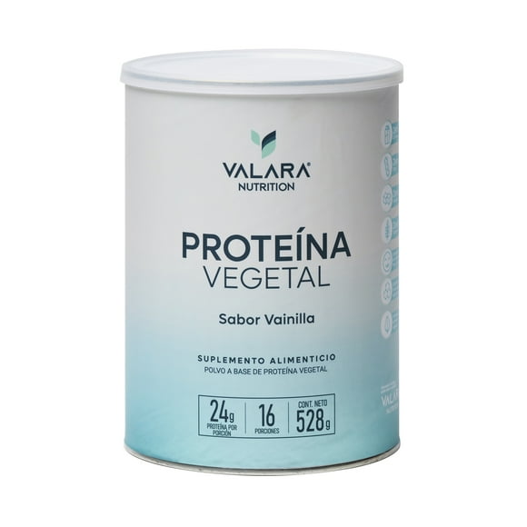 Proteína Vegetal Valara Nutrition Vainilla 528gr con Probióticos y Prebióticos Sin Azúcar