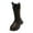 Black, variant on Cowboy Boots Girls and Boys Children's Casual Shoes Mesh Soft Sole Breathable Sports Short Boots for Fashion Classic Comfortable Shoe(4-4.5 Years,Black)