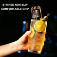 thumbnail image 3 of Ribbed Drinking Glasses 350ml/12oz 6pcs Set, 3 of 5