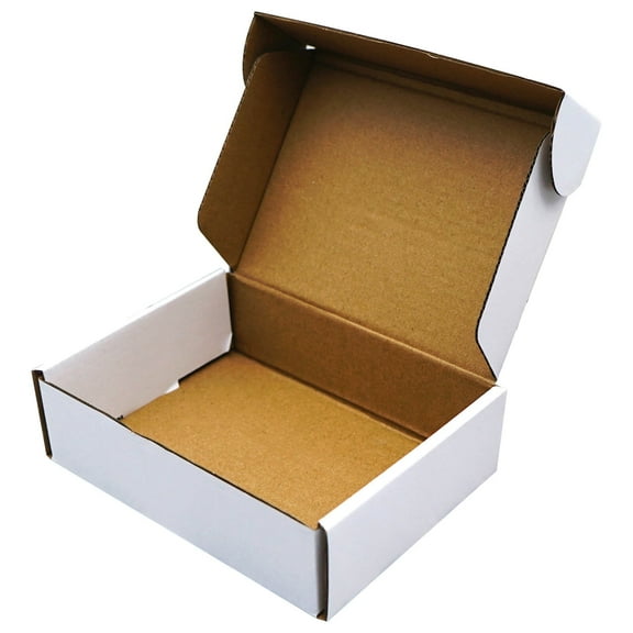 Shipping Boexs 9x6X4 Inches Set of 20 White Corrugated Cardboard Mailer Boxes for Packing, Mailing, and Small Business