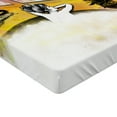 thumbnail image 2 of Ambesonne Modern Fitted Sheet, Girl and Cat in Bath, Queen Size, Multicolor, 2 of 3