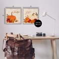 thumbnail image 4 of Stupell Industries Joyful Thankful Sentiment Pumpkin Holiday Painting Gray Framed Art Prints Wall Art, 17 x 17, Set of 2, 4 of 10