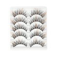 thumbnail image 1 of Unique Bargains 5 Pair 3D Mix Color False Eyelashes for Makeup Orange, 1 of 4