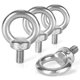 thumbnail image 2 of Pernos de ojo M10 X 2 piezas Pernos de ojo de anillo de elevación Tornillos de rosca macho Perno Pernos de ojo de acero inoxidable Ojo en forma de anillo de varilla. Afortunado Sencillez, 2 of 4