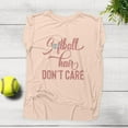 thumbnail image 2 of NanyCrafts' Softball Hair don't Care Flowy Muscle Tee, 2 of 2