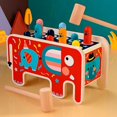 thumbnail image 1 of Banco de madera YONGSHENG para niños y niñas martillo de juguete con engranajes reloj deslizante, 1 of 5