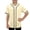Beige, variant on Boys Baseball Jersey Shirt Mesh Button Down Blank Softball Short Sleeve Tops Kids V-Neck Hip Hop Active Hipster Shirts
