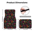 thumbnail image 5 of Zufioo Music Notes Print Car Floor Mats Four-piece Set, Car Interior Accessories - Corrosion-resistant, Non-Slip, Suitable for Cars, Trucks, Vans, 5 of 7