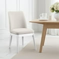 thumbnail image 6 of Risa Dining Side Chair Set of 2, Tall Back and Splayed Legs, Beige, 6 of 6