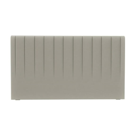 Yatas Bedding Somni Contemporary Wood & Fabric Queen Size Headboard in Beige