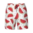 thumbnail image 4 of Lsque Mens Swim Trunks Watermelon Pattern - Bathing Suit Compression Liner - Beach Swim Shorts Swimwear - (S-3XL) - Stretch Quick Dry -3X-Large, 4 of 9
