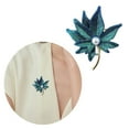 thumbnail image 2 of Maple Leaf Brooch For Women Elegant Enamel Pin Versatile Outfit Accessory Gift, 2 of 21