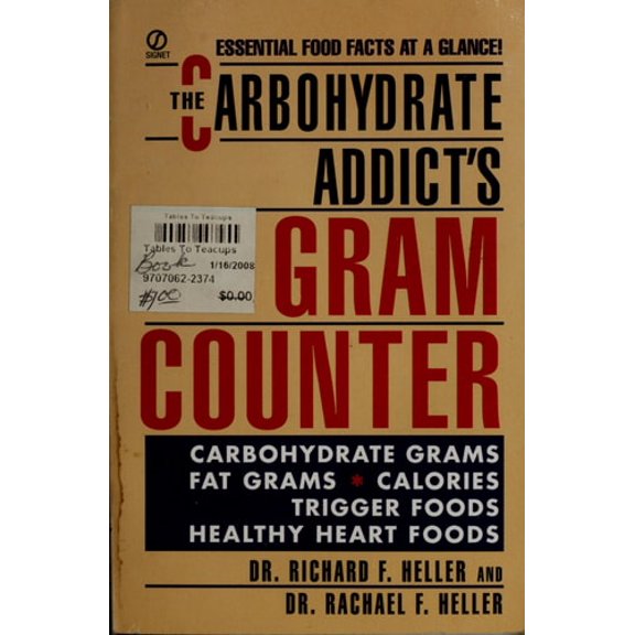 Pre-Owned The Carbohydrate Addict's Gram Counter: Essential Food Facts at a Glance (Mass Market Paperback) 0451177177 9780451177179