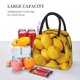 thumbnail image 5 of Balery Ripe Yellow Lemon Bolsa de Almuerzo para Mujeres, Caja de Almuerzo, Bolsa de Almuerzo Pequeña Impermeable, Tote de Almuerzo Reutilizable con Gran Capacidad, 5 of 6