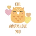 thumbnail image 3 of Lavoie, Tina 15x15 Black Modern Framed Museum Art Print Titled - Owl Always Love You, 3 of 5