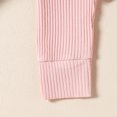 thumbnail image 6 of lmcalzta Newborn Girls Clothes Jumpsuits with Hat Knitted Toddler Rompers Long Sleeve Button up Crewneck Bodysuits Solid Color, 6 of 8