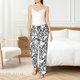 thumbnail image 4 of Balery Hand Drawn Snake Pantalones de pijama para mujer, pijamas ultraligeros, pantalones de estar por casa-Large, 4 of 6