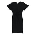thumbnail image 1 of Vestido camisero con parte delantera torcida bar III para mujer negro grande, 1 of 2