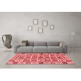 thumbnail image 3 of Ahgly Company Indoor Square Oriental Red Modern Area Rugs, 7' Square, 3 of 4