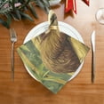 thumbnail image 2 of WOBOGO Lazy Sloth Cloth Napkins 1 Piece Soft Elegant Touch Durable Absorbent Quick Drying for Elegant Dining, 2 of 8