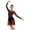 Burgundy, variant on Womens Gymnastics Latin Ballet Dance Leotard Dress Rhinestones Gradient Mesh Skirt for Stage Ballroom Dance Performance Orange XL