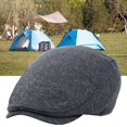 thumbnail image 3 of Men Beret Hat Breathable Durable Washable Sunscreen Handsome Newsboy Caps for Outdoor, 3 of 10