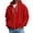 Red, variant on jiaxiM Waffle Knit Hoodies for Men Full Zip Sweatshirt Hooded with Pocket Loose Fit Drawstring Athletic Jackets