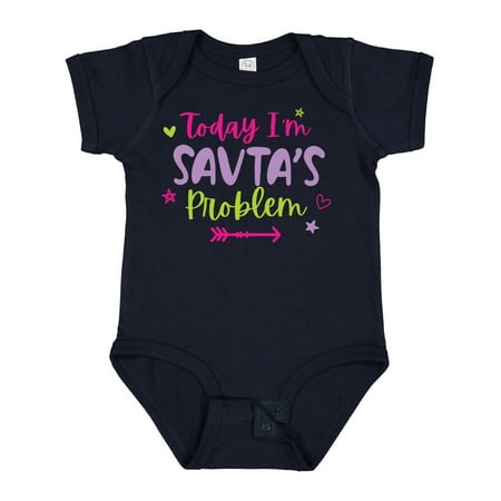 

Inktastic Child Funny Today Im Savtas Problem Gift Baby Girl Bodysuit