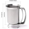 thumbnail image 5 of TAPDRA Mess Free Kitchen Baking Batter Dispenser 900ml Stainless Steel for Pancakes Cakes Muffins Waffles Precise Portion Control Easy Use, 5 of 5