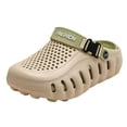 thumbnail image 5 of Unisex Clogs with Arch Support Lightweight Garden Shoes for Women and Men Breathable Non Slip Wide Width Summer Walking Mules Khaki Size 10, 5 of 5