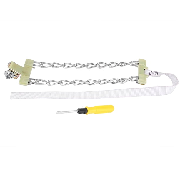 Riousery Cadena de Acero Antideslizante para Llantas 165 - 195mm Cinturón de Seguridad para Coche SUV Camión (Pequeño)