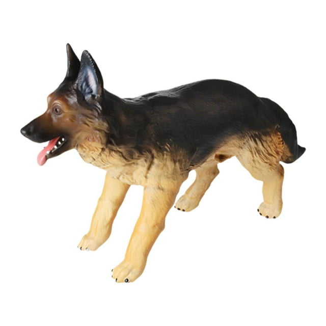TISHITA Figurine de Chien Réaliste à la Main Miniature Standard Berger PVC pour Jouet pour Enfants