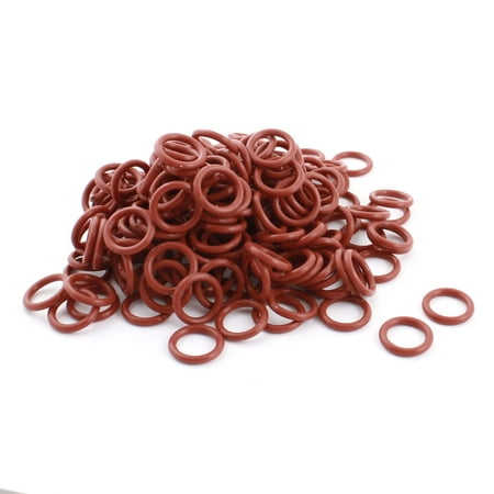200Pcs 20mm x 14mm x 3mm Red Rubber RC Model Motor Oil Seal O Ring Gasket (Best Way To Remove Motor Oil From Concrete)