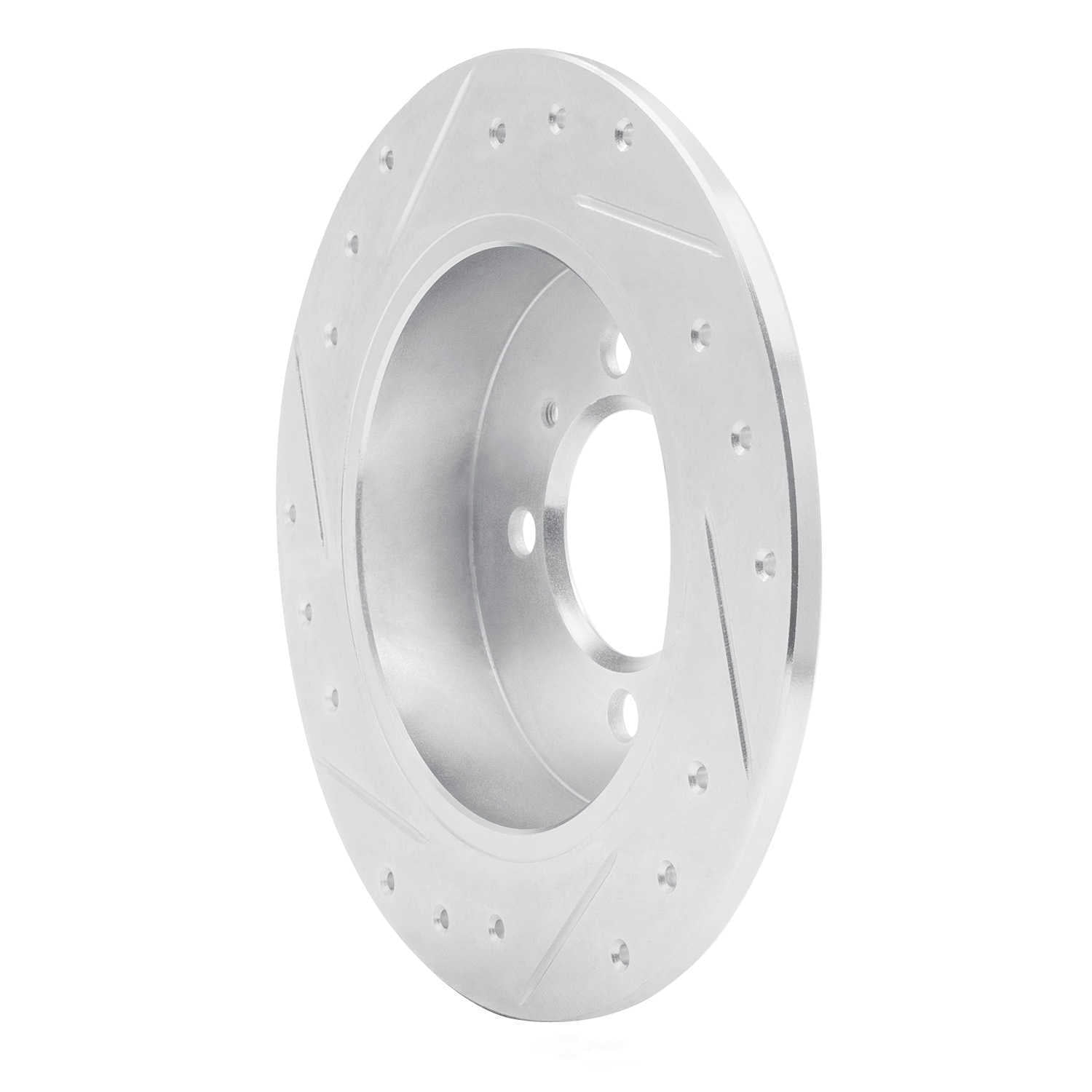 Dynamic Friction Company 631-67038R DFC Brake Rotor - Drilled And Slotted - Silver