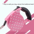 thumbnail image 3 of Correa retráctil de 5 m para perros, cuerda retráctil automática, correa duradera para perros y gatos, adecuada para perros pequeños y medianos (rosa)., 3 of 5