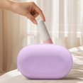 thumbnail image 5 of HomelyJoy Elegant Purple Silicone Makeup Bag, Premium Water Resistant Travel Toiletry Zipper Pouch, Portable Large Capacity Cosmetic Storage Organizer, 7.48x4.72 In, 5 of 5