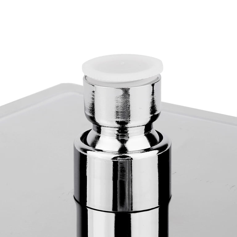 BRIGHT SHOWERS Square Shower Head, 8 Inch High Pressure Rain Shower Head Brushed Nickel