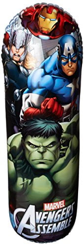 Marvel Avengers Bop Bag and Gloves Combo Set 36 inch Exercise Fun Hulk Iron Man 