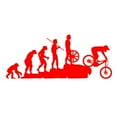 thumbnail image 5 of SPRING PARK Funny Human Evolution MTB Bike Car Vehicle Reflective Decals Sticker Decoration, 5 of 6