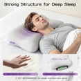 thumbnail image 4 of Side Sleeper Neck Pillow with Cooling Cover - High Density Memory Foam Curved Pillow for Adults (Grey), 4 of 7