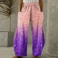 thumbnail image 1 of Pantalons de Mode pour Femmes Confortables Imprimés Taille Élastique Loisirs Poches Pantalons Amples, 1 of 3