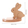 thumbnail image 2 of Cellphone Holder Wood Bunny Phone Stand for Desk Use 2Pcs, 2 of 5