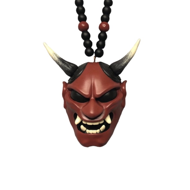 Colgante Colgante De Coche Con Samurai Hannya Japonés Oni Casco Coche Espejo Retrovisor Encanto Colgante De Moda Decoración De Coche Kearding AP006129-08