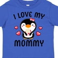 thumbnail image 4 of Inktastic I Love My Mommy with Cute Penguin and Hearts Girls Toddler T-Shirt, 4 of 5