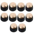 thumbnail image 5 of 80X Guitar AmP Amplifier Knobs Push-on Negro + Gold Cap para Amplifier, 5 of 5