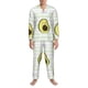 thumbnail image 3 of Fotbe Avocado of a Hear Pijama de Hombre con Estampado de Manga Larga, Conjunto de 2 Piezas, Ropa de Dormir Suave y Cómoda con Bolsillos-Medium, 3 of 7