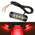 thumbnail image 2 of 12~24V Red LED Car Truck Beacon Warning Hazard Flash Strobe Light Lamp Bar, 2 of 10
