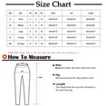 thumbnail image 5 of QATAINLAV Pants for Women Fashion Plaid Print Yoga Pant 2024 Summer Casual High Waist Trousers Comfortable Belt Tight Ruffle Long Pants Ofertas Flash Khaki L, 5 of 5