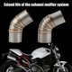 thumbnail image 2 of Motorcycle Modification Exhaust Vent Middle Link Pipe for DUCATI 696 2008-2014, 2 of 4