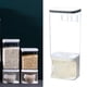 thumbnail image 4 of Contenedor de cereales para granos, dispensador de alimentos secos, organizador de cocina, montado en la pared 1500 ml, 4 of 7